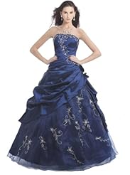 Strapless Organza/Taffeta Quinceanera Dress 