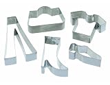 Kitchen Craft Dressing-up Metal Cookie Cutter Set, Pack of Five, Carded