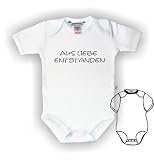 Body Baby mit Druck AUS LIEBE ENTSTANDEN / 150030