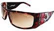 New Ed Hardy EHS004 EHS 004 c.Tortoise Sunglasses Authentic