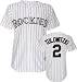 Troy Tulowitzki Rockies Pinstripe MLB Replica Jersey - XL