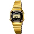 CASIO La670Wega-1Ef - Reloj de mujer de cuarzo, correa de acero inoxidable color oro
