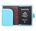 HAKACC Passport Holder Wallet Cover Case RFID Blocking Travel Wallet, Blue