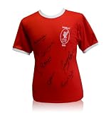 Liverpool 1965 FA Cup final replica jersey shirt – signed by 9 of the team