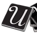 Marble Coaster Set U - Black