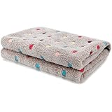 PAWZ Road Pet Dog Blanket Fleece Fabric Soft and Cute Grey M