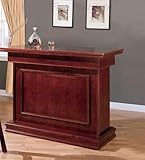IMAGE OF Coaster All in One Game Table/Bar Unit with Wine Shelves includes, Roulette, Blackjack and Craps, Cherry Finish