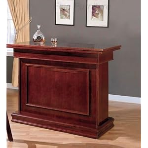 Best Buy Cherry Finish All in One Game Table/Bar Unit w/Wine Shelves (Roulette, Blackjack & Craps): Furniture & Decor
