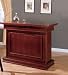Coaster All in One Game Table/Bar Unit with Wine Shelves includes, Roulette, Blackjack and Craps, Cherry Finish