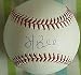 Hank Blalock autographed MLB baseball