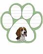 Beagle Dog Paw Magnetic Note Pads