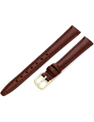 Hadley-Roma Womens LSL709RB 120 Genuine 100% Hypo-Allergenic Leather Strap Watchband