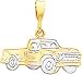 14K Gold Pick-Up Truck Pendant