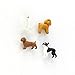 Designphil Midori Mini Magnet, Dogs (49753006) - Cute Animal Magnet, 6 Pcs, Multicolored Plastic