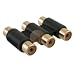 3 RCA Female / Female Coupler Adapter