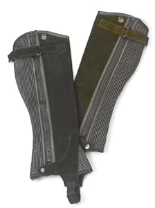 OV Child Suede Ribbed HalfChap - (Black, TALC)