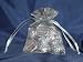 Organza Wedding Favor Bags/Pouches - 5"x6.5" - Silver (10 Bags)