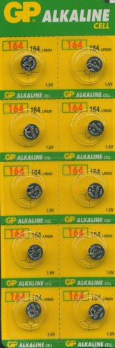Childrens Toyshop  Electronics : 10 x GP AG1 LR621 LR620 LR60, L621, L620, 164, 362 1.5v Alkaline batteries