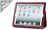 Acase(TM) iPad 2 100% Genuine Leather EZ Carry Case with 3 in 1 built in Stand for Apple iPad 2 2nd Generation WiFi / 3G Model 16GB, 32GB, 64GB NEWEST MODEL (RED)