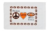 Standard Pillowcase - Peace Love Auburn War Eagle