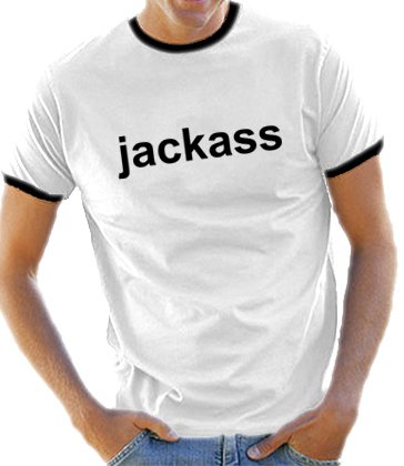 Touchlines Herren Kontrast / Ringer T-Shirt Jackass, white/black, L, B5082 Preisvergleich