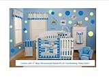 Dr. Seuss Oh! The Places You Will Go Blue 10 Pc Nursery Bedding Ensemble Se ....
