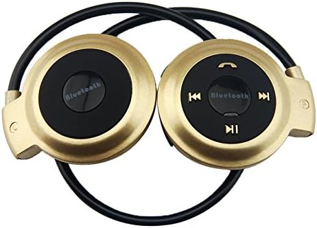 Wireless Bluetooth Stereo Headset,SHZONS On-Ear Mini Sport Headphone Earphone with Built-in Microphone for iPad,Samsung iPhone Smartphones,etc.(Gold)
