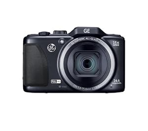 General Imaging Full-HD Digital Camera with 14.4MP, CMOS, 15X Optical Zoom, 28mm Wide Angle Lens, 3-Inch LCD and HDMI (Black) G100-BK