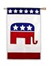 Republican Party Regular Size Applique Flag Republican Party Regular Size Applique Flag