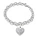 Bling Jewelry Classic CZ Pave Heart Locket Charm title=
