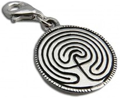 Charmas Labyrinth Charm Silver Pendant