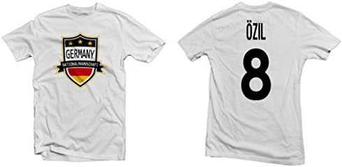 Germany Nationalmannschaft Hero Tee: Mesut Özil Printed Tee - White| Adult X-Large [P*]