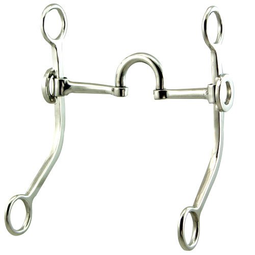 Western Curb Bit with Copper RollerMalleable Iron Sporting