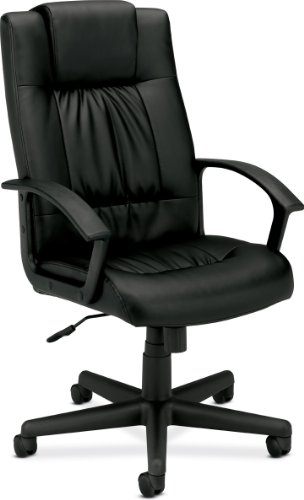 basyx by HON HVL141 Executive High-Back Chair, Black