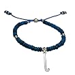 Natural SportBEAD Adjustable Bracelet - Field Hockey Stick Charm