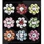 Me & My Big Ideas Rhinestone Word and Icon Stickers, Mini Flowers/Multi