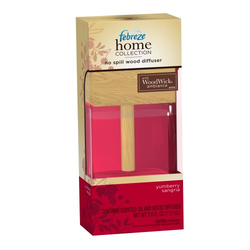 Febreze Home Collection No Spill Wood Diffuser Yumberry Sangria, 3.8-Ounce