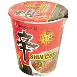 Nongshim Spicy Shin Ramen Cup, 2.64-Ounce (Pack of 4)