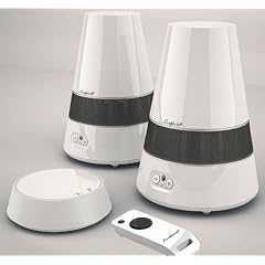 Funk-Boxen Stereo Outdoor Funklautsprecher Wireless Spritzwasserfest Inkl. Fernbedienung (EDEL-WEISS)