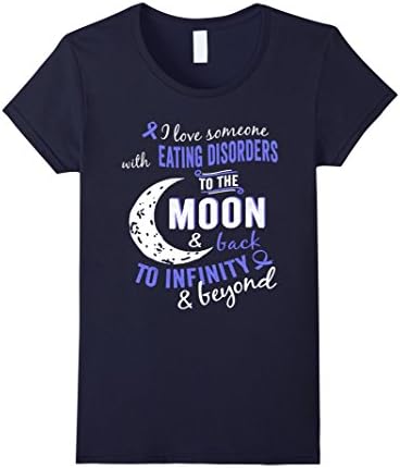 Women's Eating Disorders Awareness Shirt Small Navy