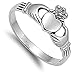 Sterling Silver Women's Claddagh Heart Hand Ring Cute 925 Band 9mm Size 5 (RNG12713-5)