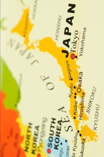 Map of Japan Journal: 150 page lined notebook/diary