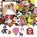 500 Barnyard Foam Self-Adhesive Farm Shapes