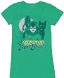 Batman Catwoman Purr-Fect Kelly Green Juniors T-shirt Tee