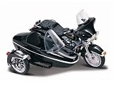 Diecast Model Harley Davidson Electra Glide FLHT with Sidecar (1997) (1:18 scale) in Black