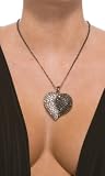 Forplay Rhinestone Split Heart Necklace by Forplay