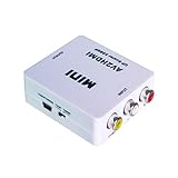 Caxico ミニ RCACVS 3 RCA コンポジット ビデオ AV、テレビ/パソコン/PS3/ブルーレイ DVD のコンバーターの HDMI