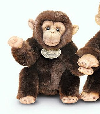 41cepA6nr0L Yomiko Chimpanzee Realistic 9 Stuffed Animal Plush Monkey by Russ Berrie
