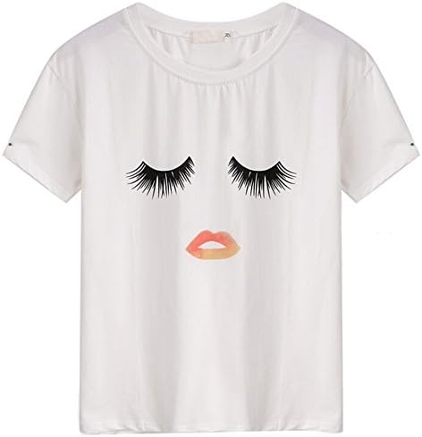 Acaciafashion Girls Summer T-Shirts Round Neck Short Sleeve Crop Tops - 1 M