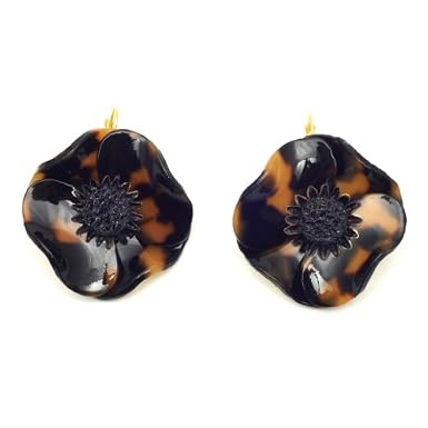 Anemone Hook Earrings by Cilea (Tortoise)